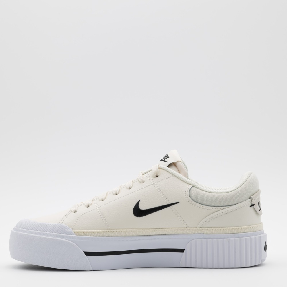 Nike Women's Court Legacy Lift Platform Low Top‎ Shoes Ivory/White Size 9.5 - Picture 4 of 9